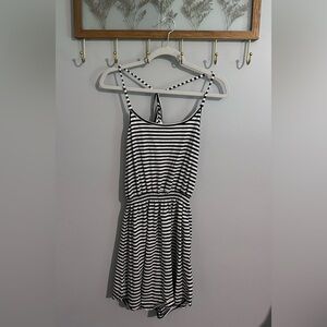 Ocean Drive. Blue and White Stripped Strappy Dress.